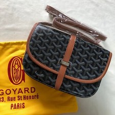 Goyard brown cowhide canvas single buckle women's bag, usado comprar usado  Enviando para Brazil