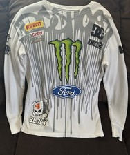 Camisa masculina pequena Ken Block 43 DC Shoes Monster Ford Waffle térmica Y2K comprar usado  Enviando para Brazil