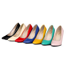 Sapatos de festa femininos couro sintético brilhante salto alto sapatos pontiagudos tamanho AU S006 comprar usado  Enviando para Brazil