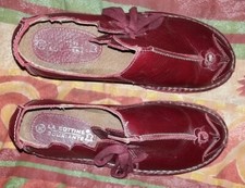 Chaussures cuir bordeaux d'occasion  Le Lude