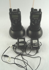 LOTE (2) Carregadores de rádio bidirecionais Motorola Radius CP100 Walkie Talkies FUNCIONANDO D212 comprar usado  Enviando para Brazil