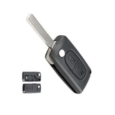 PEUGEOT 2 BOTÕES CHAVE DE CARRO FLIP ESTOJO REMOTO COM LÂMINA HU83 207 CE0536 comprar usado  Enviando para Brazil