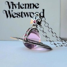 Pingente de colar Vivienne Westwood pequeno orbe rosa x prata EM caixa 2025 comprar usado  Enviando para Brazil