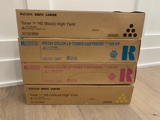 *Novo* Cartucho de Toner Ricoh Savin Lanier LP Genuíno 145 HY Conjunto de 4 - B C M Y comprar usado  Enviando para Brazil