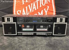 Gravador e reprodutor de cassete estéreo rádio FM/AM Sony CFS-W360 preto BoomBox comprar usado  Enviando para Brazil