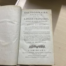 Dictionnaire portatif langue d'occasion  Valensole
