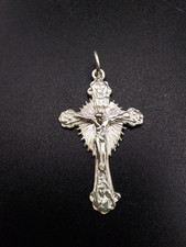 925 silver crucifix for sale  BRADFORD