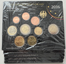 05-08  Deutschl. 5x KMS 2016"A,D,F,G,J", 1 Cent-2 €+2 €"Sachsen", Erh.: Stgl. comprar usado 05-08  Deutschl. 5x KMS 2016"A,D,F,G,J", 1 Cent-2 €+2 €"Sachsen", Erh.: Stgl. comprar usado  Enviando para Brazil