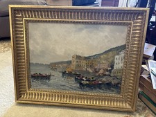 Vintage oil painting for sale  Marine City