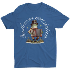 Camiseta Whimsical Frog cavalheiro músico acordeão vintage unissex novidade comprar usado  Enviando para Brazil