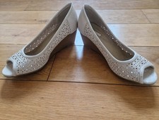 Size nude wedge for sale  SHEFFIELD