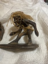 Pair wooden african for sale  HOLYWELL