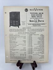 Receptores de rádio AM-FM RCA Victor Television 8TK320 dados de serviço, lista de peças limpa, usado comprar usado  Enviando para Brazil