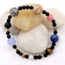 Berloque da sorte 3P 9 Planets Universe pulseira joia masculina Lol Earth comprar usado  Enviando para Brazil