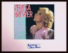 Exibição fotográfica 11x14 assinada por Teresa Brewer  comprar usado  Enviando para Brazil