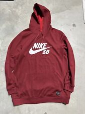 Moletom com capuz Nike SB Ration snowboard 615642-625 forro térmico vermelho Warn Once masculino GG comprar usado  Enviando para Brazil
