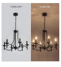 Black chandelier light for sale  Cleveland