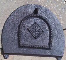 Antiga lareira amortecedora de fogo de ferro fundido antiga aba traseira vitoriana 12"s  comprar usado  Enviando para Brazil