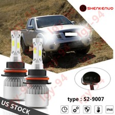 Par 9007 Lâmpadas de Farol de LED 6000K Para Nissan Xterra Frontier Versa Note QQ70 comprar usado  Enviando para Brazil