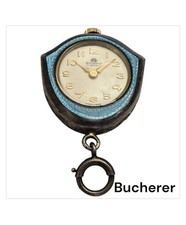  Pingente de relógio francês Bucherer Guilloche esmalte em prata esterlina  comprar usado  Enviando para Brazil