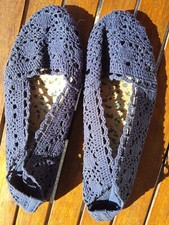 Sandale espadrille bleue d'occasion  France