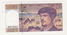 Francs debussy billet d'occasion  Figeac