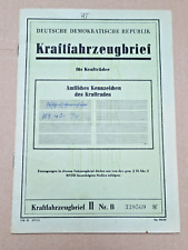 Kfz brief kraftfahrzeugbrief gebraucht kaufen  Wernigerode