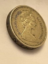 One Pount 1983 Elizabeth II, Et Tutamen Escrito Al Revés , Write Down comprar usado  Enviando para Brazil