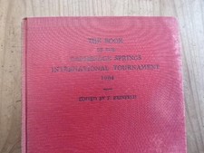 1935 BOOK OF THE 1904 CAMBRIDGE SPRINGS INTERNATIONAL CHESS TOURNAMENT  REINFELD comprar usado  Enviando para Brazil