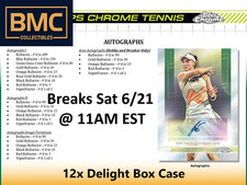 Tênis Bjorn Borg 2024 Topps Chrome 1x BD Delight Case Break #4, usado comprar usado  Enviando para Brazil