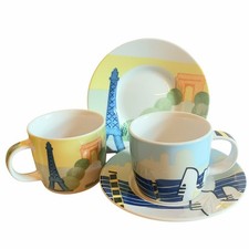 Xícaras e pires de café expresso Studio Nova Around The World Paris Veneza conjunto de 2  comprar usado  Enviando para Brazil