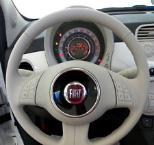 FIAT NUOVA 500 KIT COPRIVOLANTE VERA PELLE AVORIO SPECIFICO NEW comprar usado  Enviando para Brazil