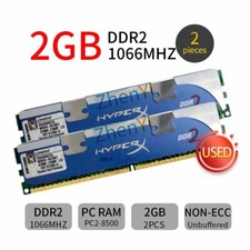 RAM XBT desktop Kingston HyperX 4GB (2x 2GB) KHX8500D2/2G PC2-8500U DDR2 1066MHz comprar usado  Enviando para Brazil