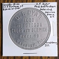 O.f. dyar washburn for sale  Casselton