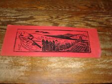 Vintage linoleum block for sale  Seven Valleys