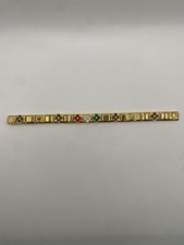 Usado, Pulseira Berloque Italiana Ferrari F1 – Aço Inoxidável Dourado – 18 Berloques – NOVA comprar usado  Enviando para Brazil