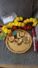 Traditional pooja thali for sale  WIGSTON