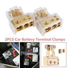 2 peças conector de braçadeira terminal de bateria negativo positivo para carro calibre 0/4/8 Awg comprar usado  Enviando para Brazil