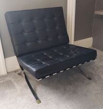 Black barcelona chair for sale  WESTON-SUPER-MARE