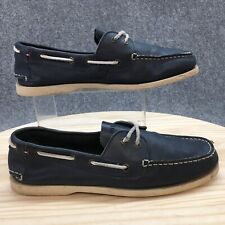 Sapatos Tommy Hilfiger Masculino 9.5 Bowman Casual Dois Olhos Barco Flats Couro Azul comprar usado  Enviando para Brazil