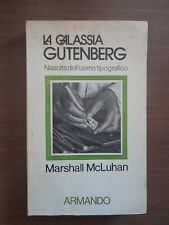 Mcluhan galassia gutenberg usato  Italia