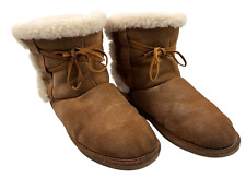 Botas de tornozelo femininas Bearpaw Bering tamanho 10 inverno bronzeado 453W pelúcia conforto comprar usado  Enviando para Brazil