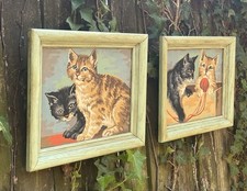 Pair paintings kittens for sale  Charleston