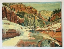 ölgemälde winterlandschaft s gebraucht kaufen  München