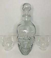 Glass clear skull for sale  Bakersfield