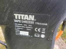 Titan electric garden for sale  CHESTERFIELD