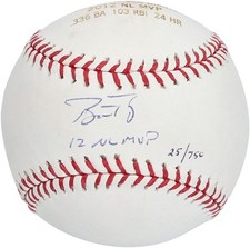 Bola de beisebol Buster Posey San Francisco Giants assinada com inscrição "12 NL MVP" comprar usado  Enviando para Brazil