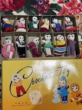BONECAS DE CROCHÊ AMIGURUMI VINTAGE BRINQUEDOS 12 MINIATURAS FEITAS À MÃO XANGAI NOS, usado comprar usado  Enviando para Brazil