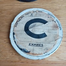 vintage tax disc for sale  WORTHING
