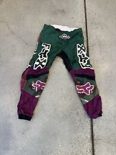 Pantalones de motocross Fox Racing 360 verde + púrpura con DuPont Kevlar, usado segunda mano  Embacar hacia Argentina